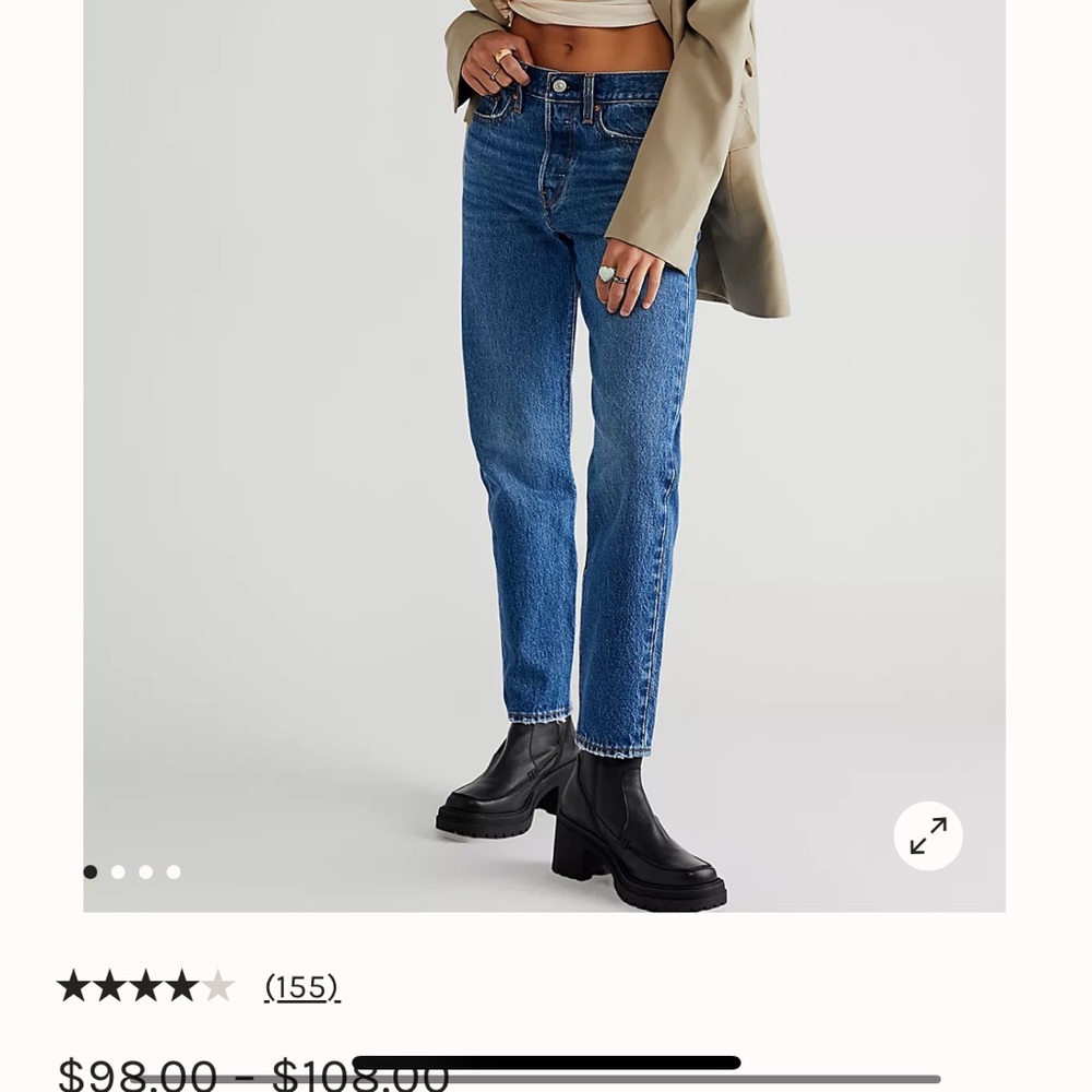 Levi’s wedge high rise icon jean